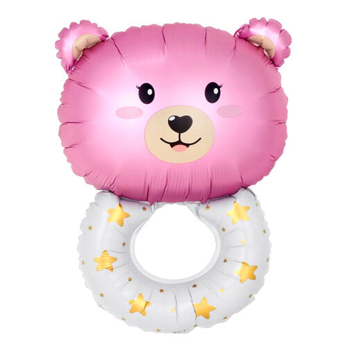 [원팩] 캐릭터은박풍선 곰돌이 반지 핑크 50x70cm